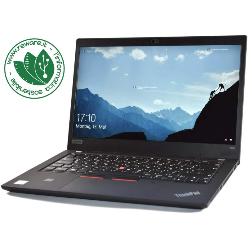 portatile ultrabook lenovo thinkpad t490 i5 ottava generazione fullhd ssd  windows 11 pro