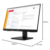 Monitor LCD 24" IPS HP P24h G4 FullHD 1920x1080 VGA HDMI DisplayPort